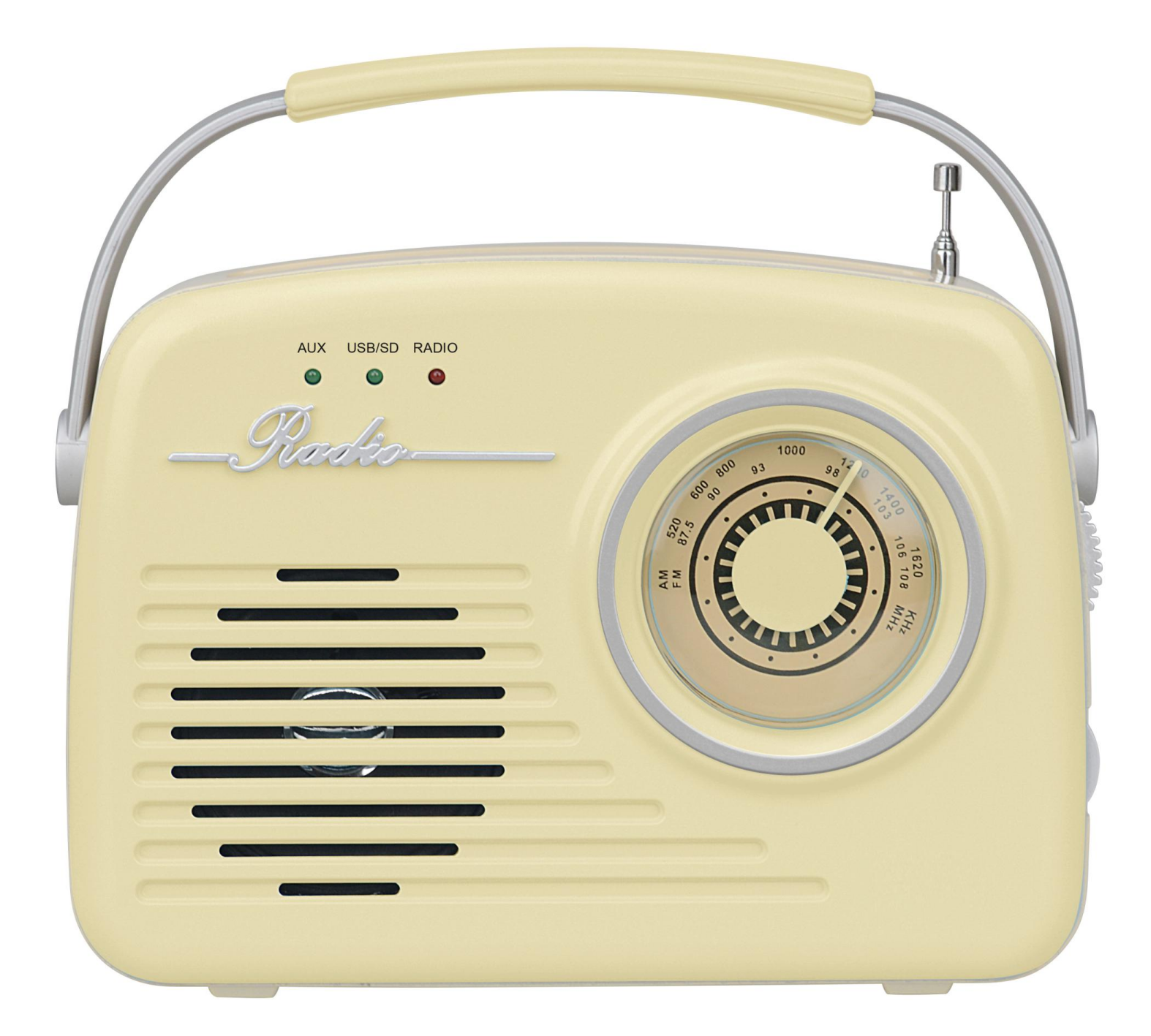 Setty Bluetooth garsiakalbis su radiju Retro P350 smėlio spalvos