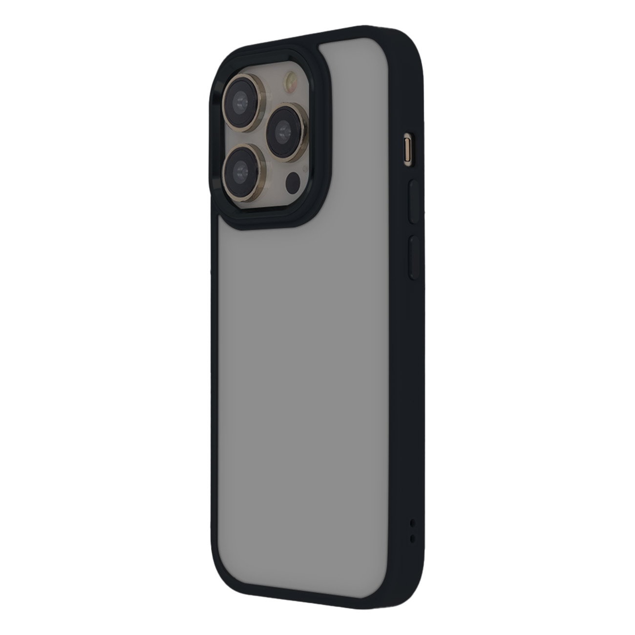 Satininis elegantiškas matinis dėklas iPhone 15 Pro Max 6,7" juodas