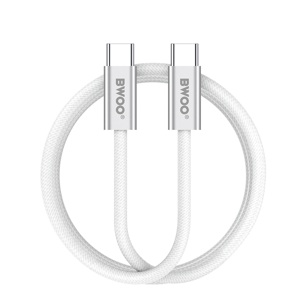 BWOO 240W плетеный кабель USB-C - USB-C BO-X317C-C 1m белый