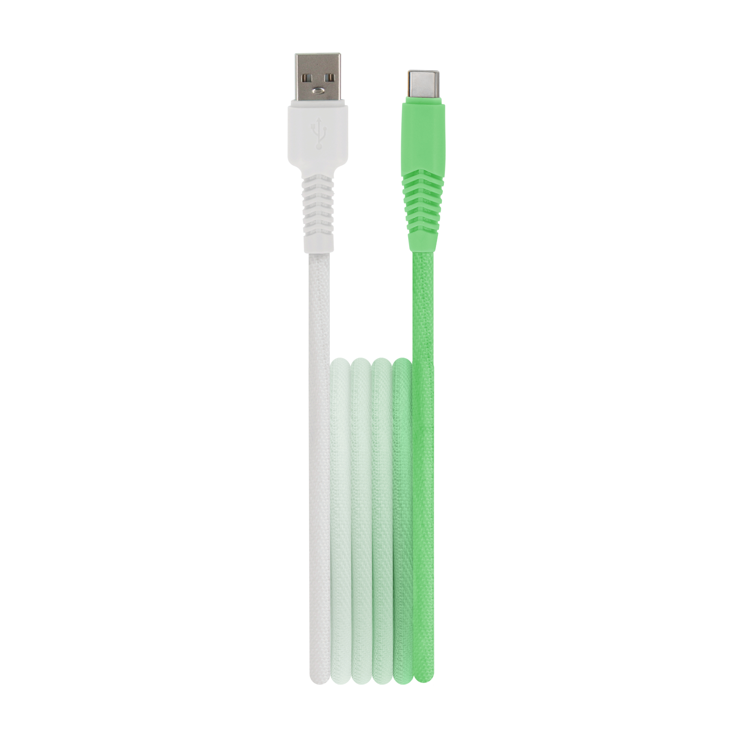Setty кабель USB - USB-C 1,5 м 3A KGA-C-1.5320 мятно-белый градиент
