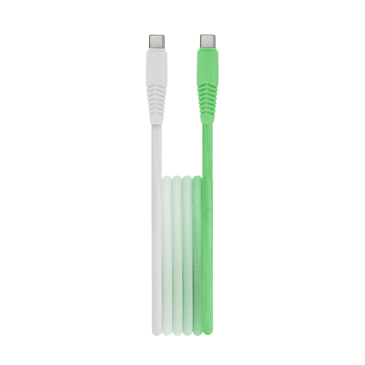 Setty кабель USB-C - USB-C 1,5 м 3A KGC-C-1.5320 мятно-белый градиент