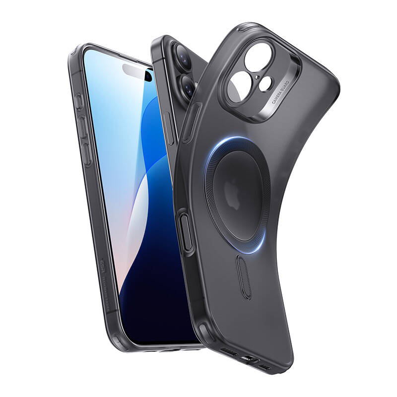 Zero Clear (HaloLock) ESR dėklas telefonui iPhone 16 Plus (juodas)