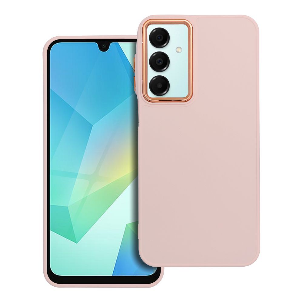 FRAME dėklas telefonui SAMSUNG A16 5G / A16 4G pudrinės rožinės spalvos
