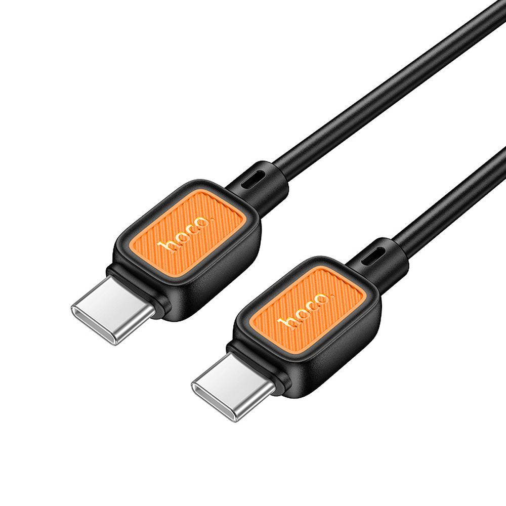 Кабель USB C to USB C Hoco 3A 60W 1 m X108 черный