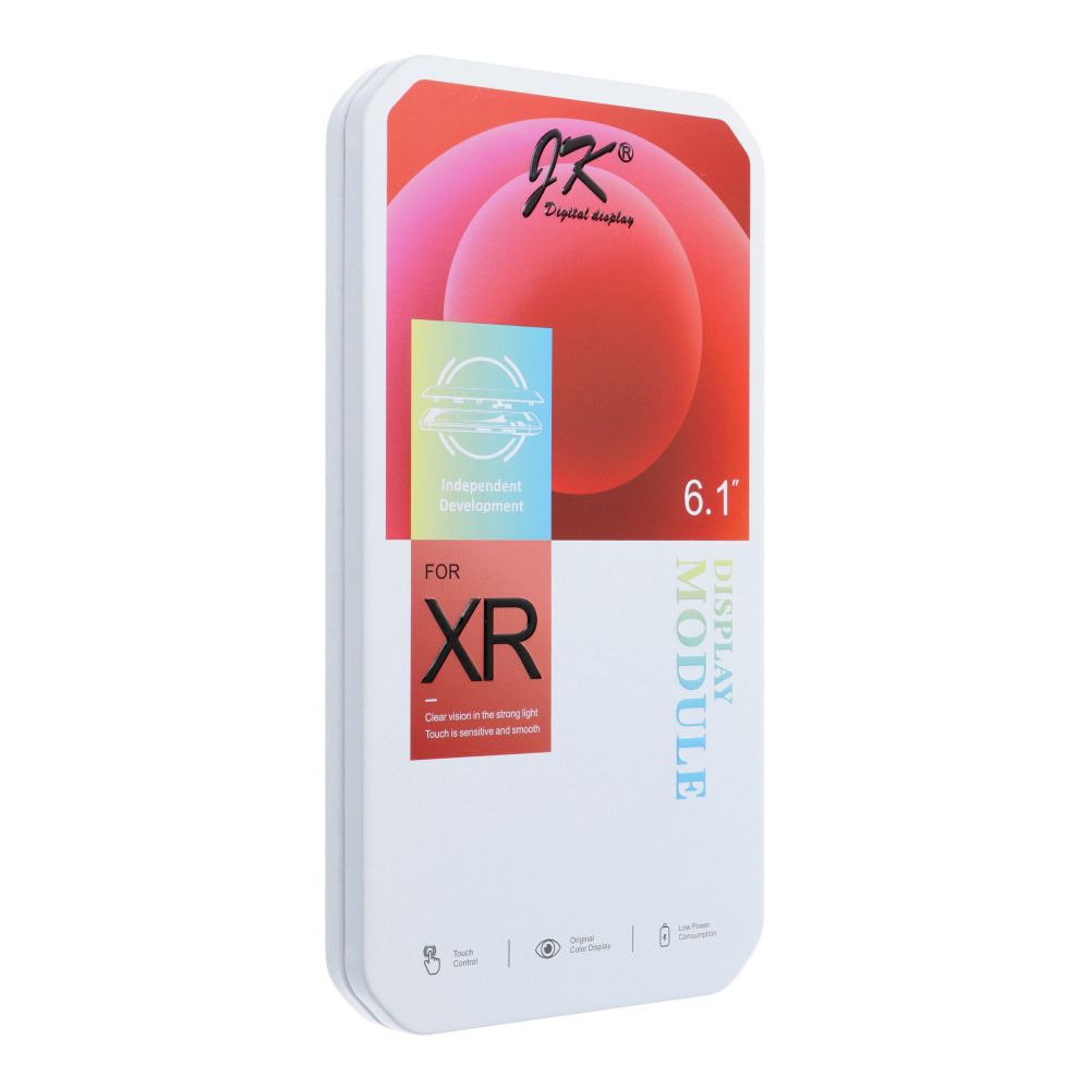 iPhone Xr LCD ekranas su lietimui jautriu stikliuku, juodas (JK Incell)