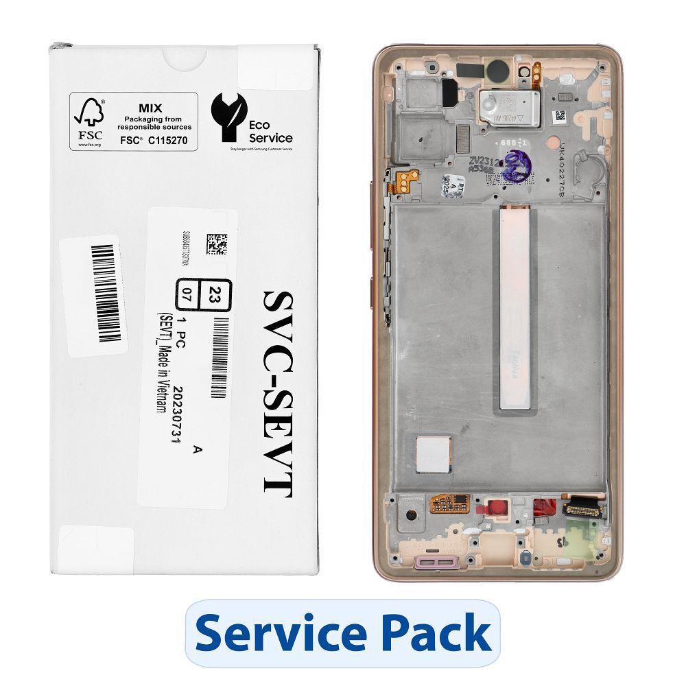 ServicePack LCD Display SAMSUNG A53 5G A536B GH82-28024D Gold