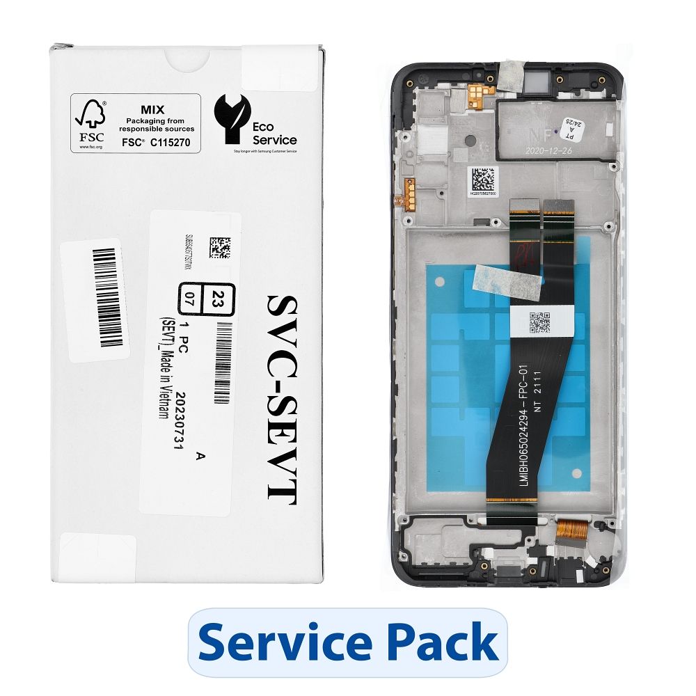 Serviso rinkinys LCD ekranas SAMSUNG A02s A025G GH81-20181A