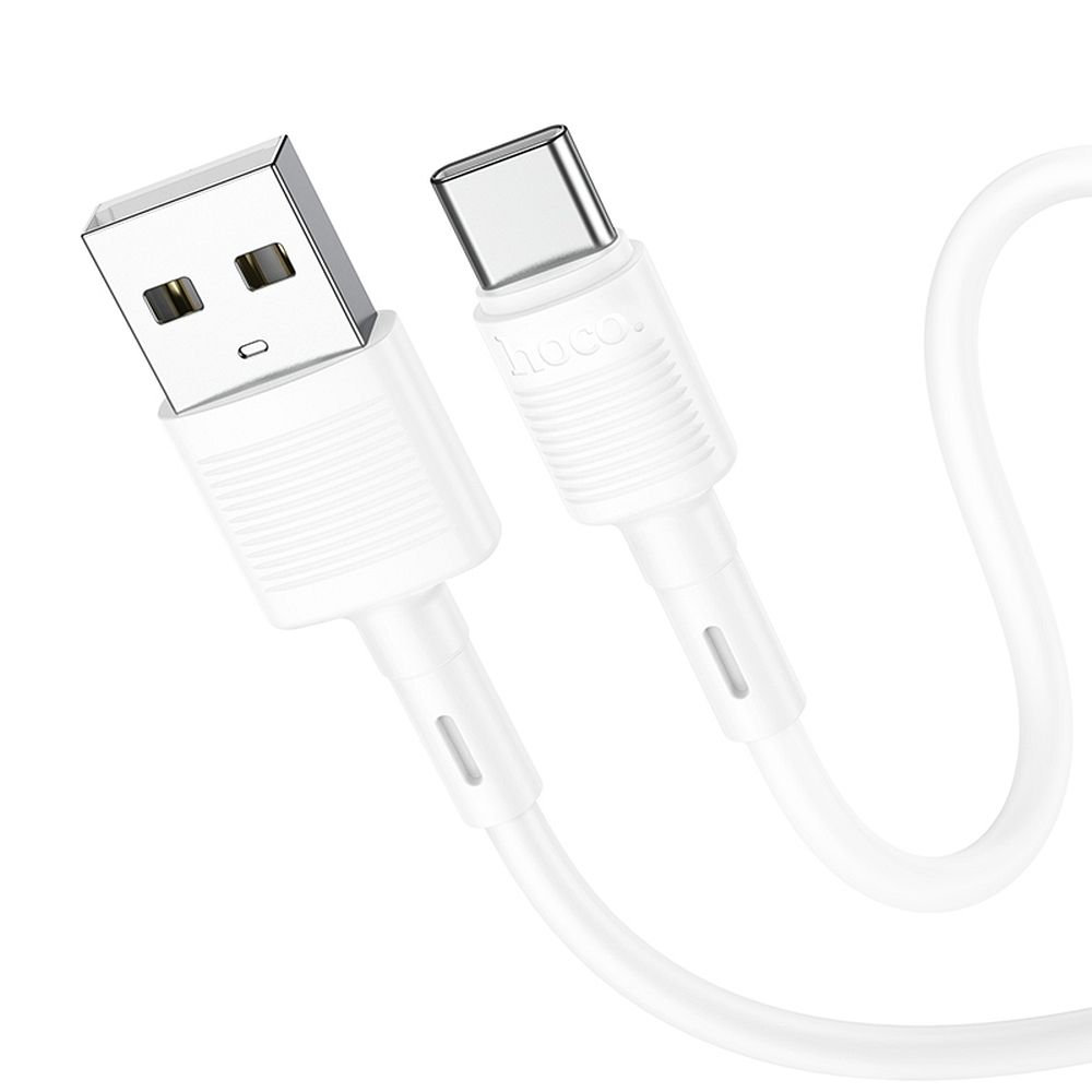 Hoco X83 USB-A – USB-C kabelis Cable USB A to USB C Hoco 3A 1 m X83, juodas, 1 m, 3A