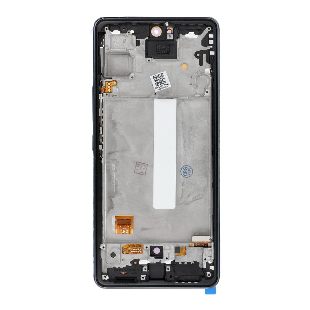 LCD ekranas SAMSUNG A53 A536 HARD OLED su juodu rėmu