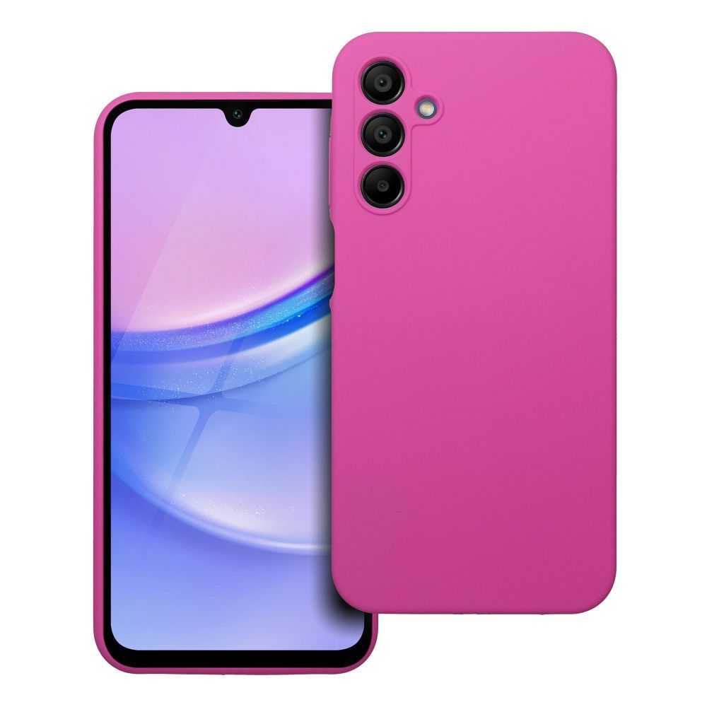 Dėklas silikoninis 2mm telefonui SAMSUNG A15 5G / A15 4G rožinis