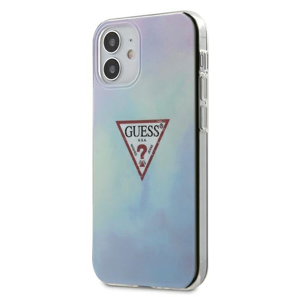 Guess GUHCP12SPCUMCGC02 iPhone 12 mini 5.4" синий/синий жёсткий чехол Tie & Dye Collection