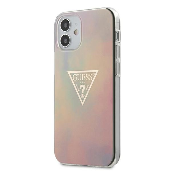 Guess GUHCP12SPCUMCGG01 iPhone 12 mini 5.4" розовый/розовый жёсткий чехол Tie & Dye Collection