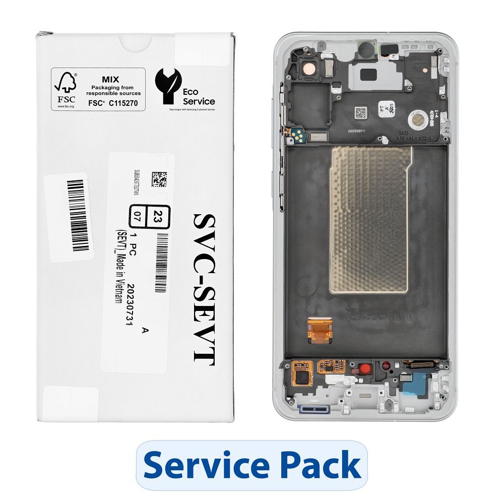 ServicePack LCD Ekranas SAMSUNG A56 5G A566B - pilka GH82-36829B