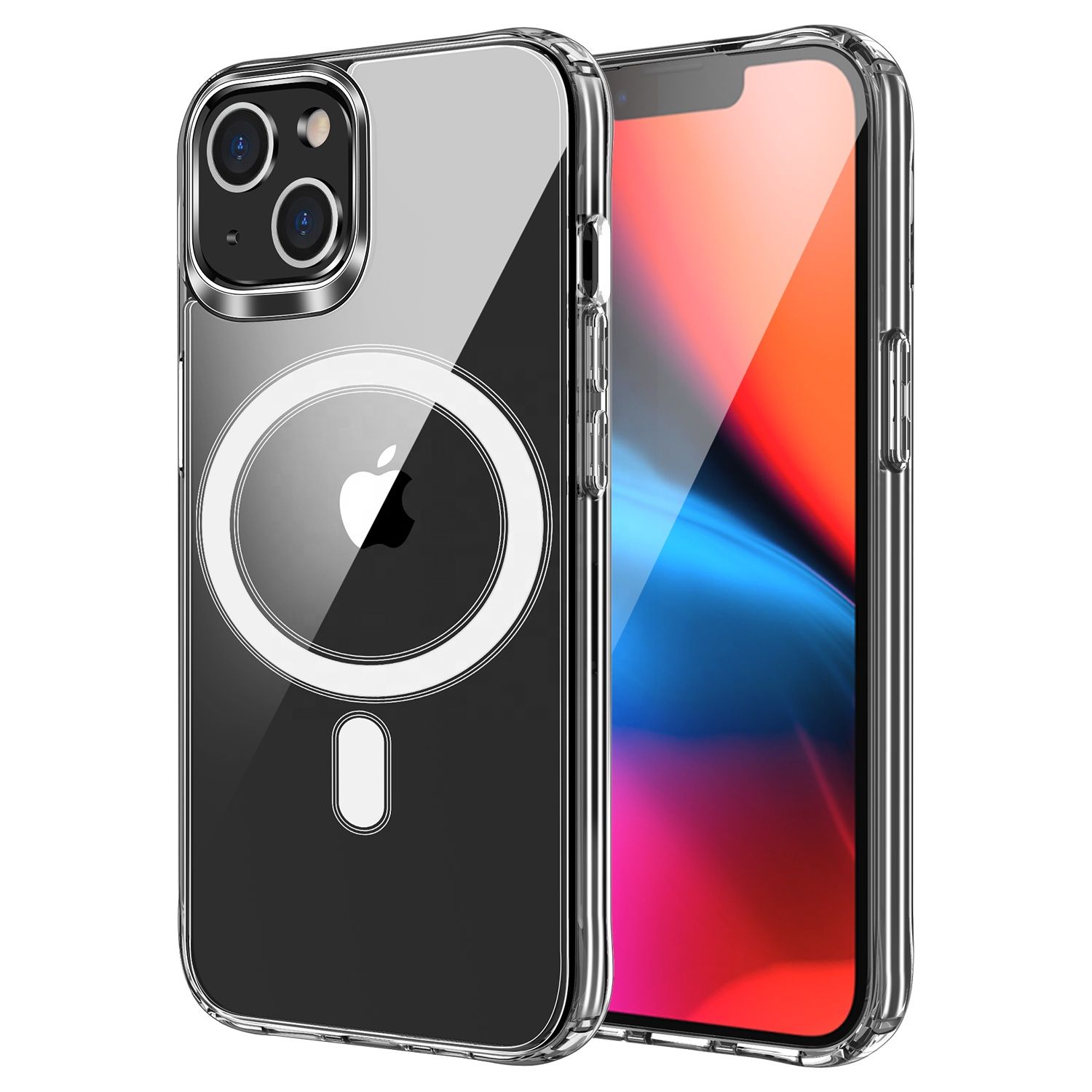 Case for iPhone 13 MINI Clear Mag Cover (MID) compatible with MagSafe transparent