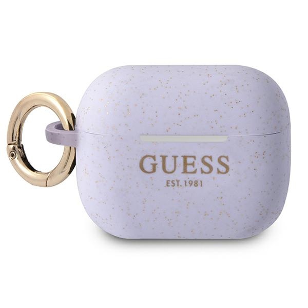 Guess GUAPSGGEU чехол AirPods Pro фиолетовый/фиолетовый Silicone Glitter
