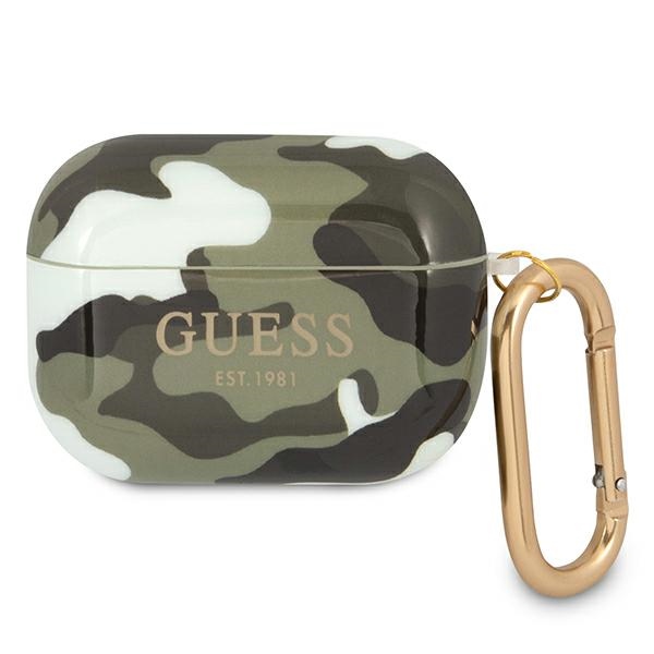 Guess GUAPUCAMA чехол AirPods Pro зелёный/хаки Camo Collection