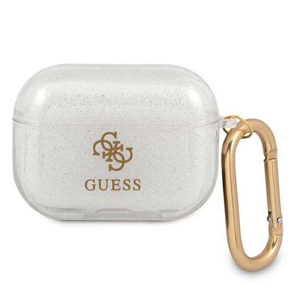 Guess GUAPUCG4GT чехол AirPods Pro прозрачный Glitter Collection