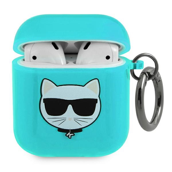 Karl Lagerfeld Choupette чехол для AirPods 1/2 - синий
