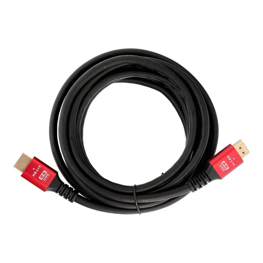 Kabelis HDMI 2.1 8K 60 Hz / 4K 120 Hz – itin didelio greičio, HDR, eARC, VRR, 48Gbps, 3 m, juodas