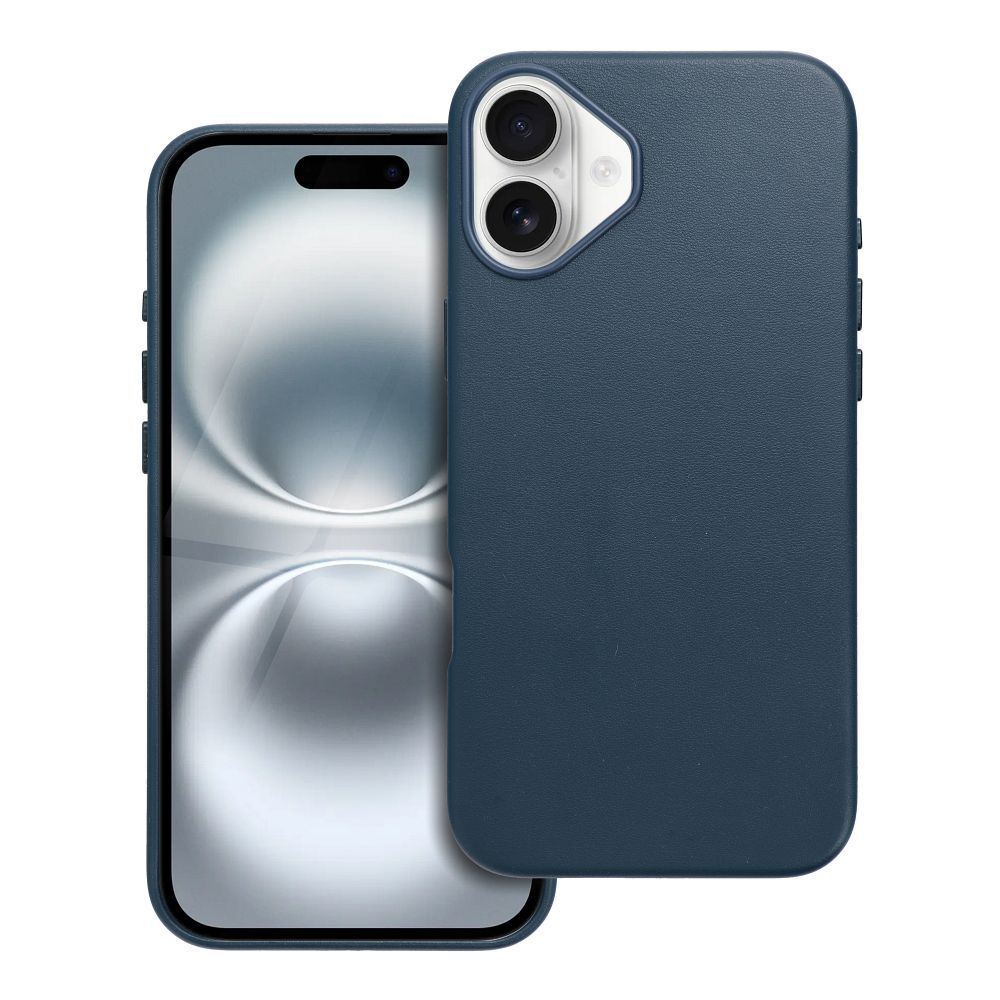 Case Leather Mag Cover (MagSafe) for iPhone 16 Plus navy