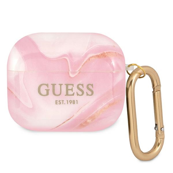 Guess GUA3UNMP чехол AirPods 3 розовый/розовый Marble Collection