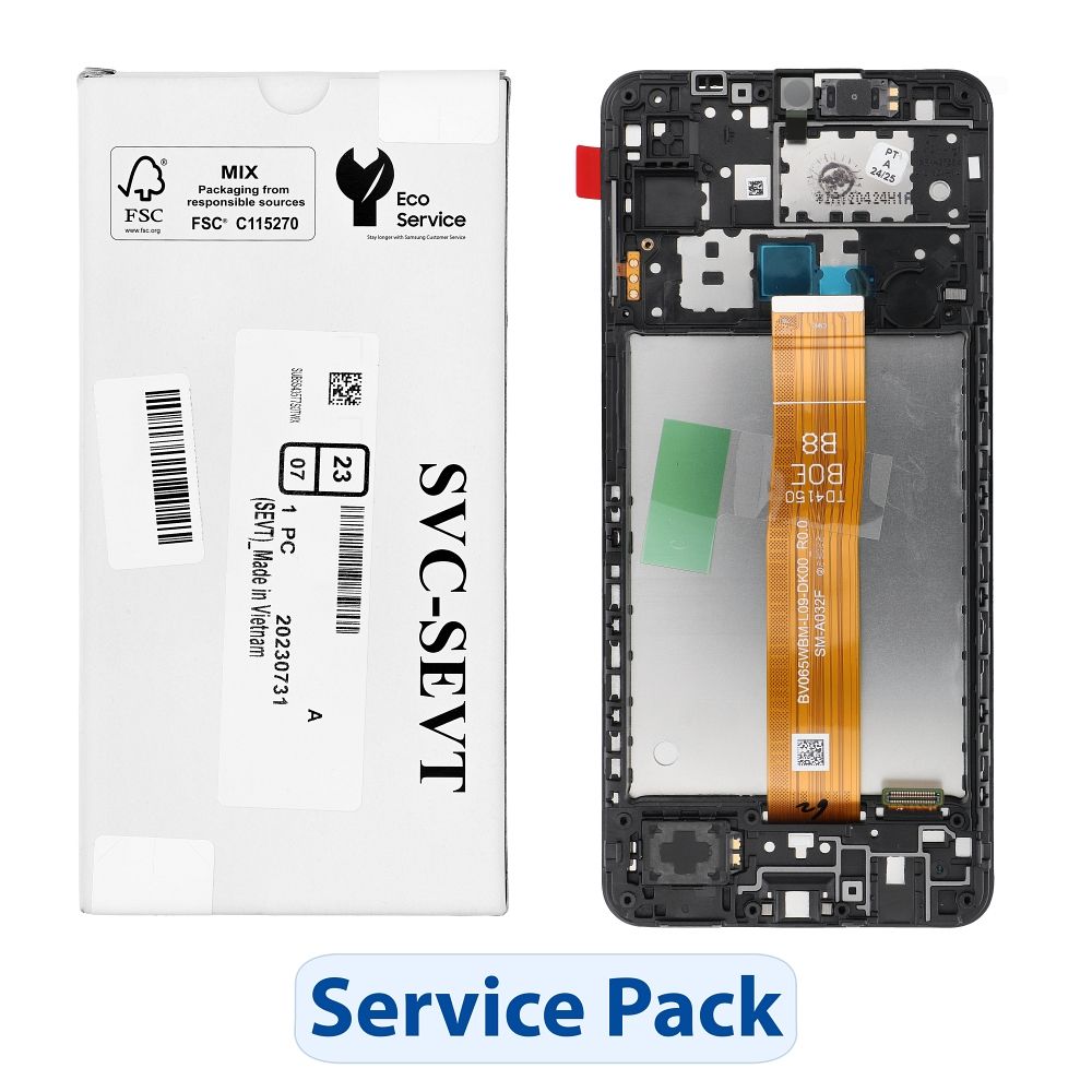 ServicePack LCD-дисплей SAMSUNG A12 A127F GH82-26485A