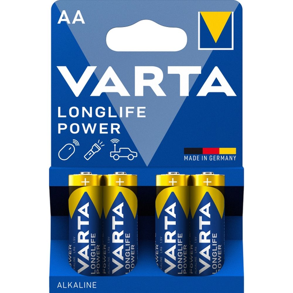 Щелочная батарейка VARTA R6 (AA) Longlife Power 4 шт.