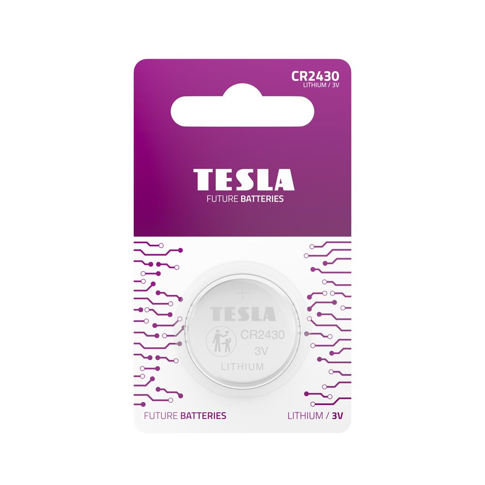 TESLA литиевая батарейка CR2430 [1x240] 3V 1 шт