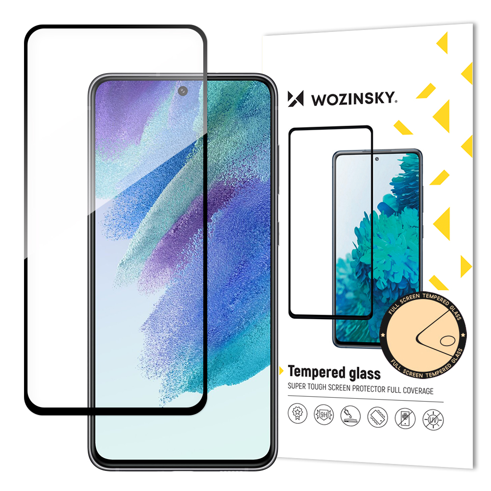 Защитное стекло для экрана "Wozinsky 5D Full Glue" Samsung G990 S21 FE чехол-футляр черный
