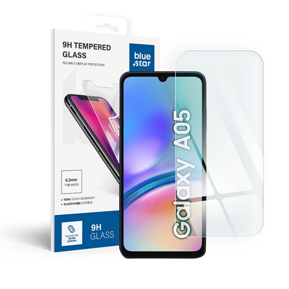 Tempered glass to Samsung Galaxy A05 Blue Star