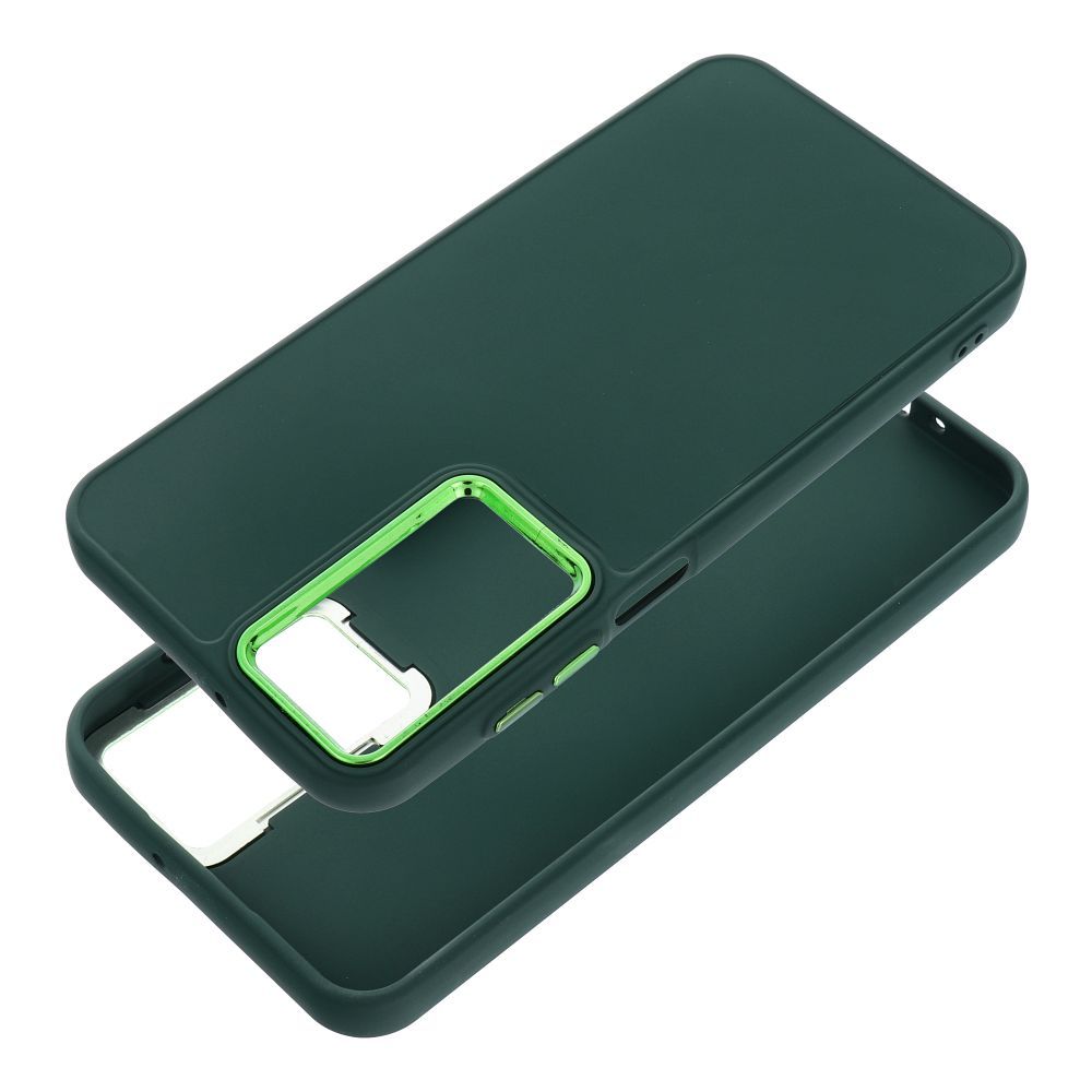 FRAME dėklas telefonui XIAOMI Redmi Note 14 4G (GLOBAL - 164,84mm x 78,15mm x 8,16mm), žalias