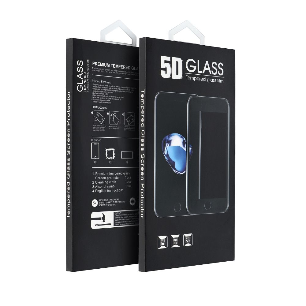 5D pilno klijų grūdintas apsauginis stiklas – Realme 15 / 15 Pro juodas