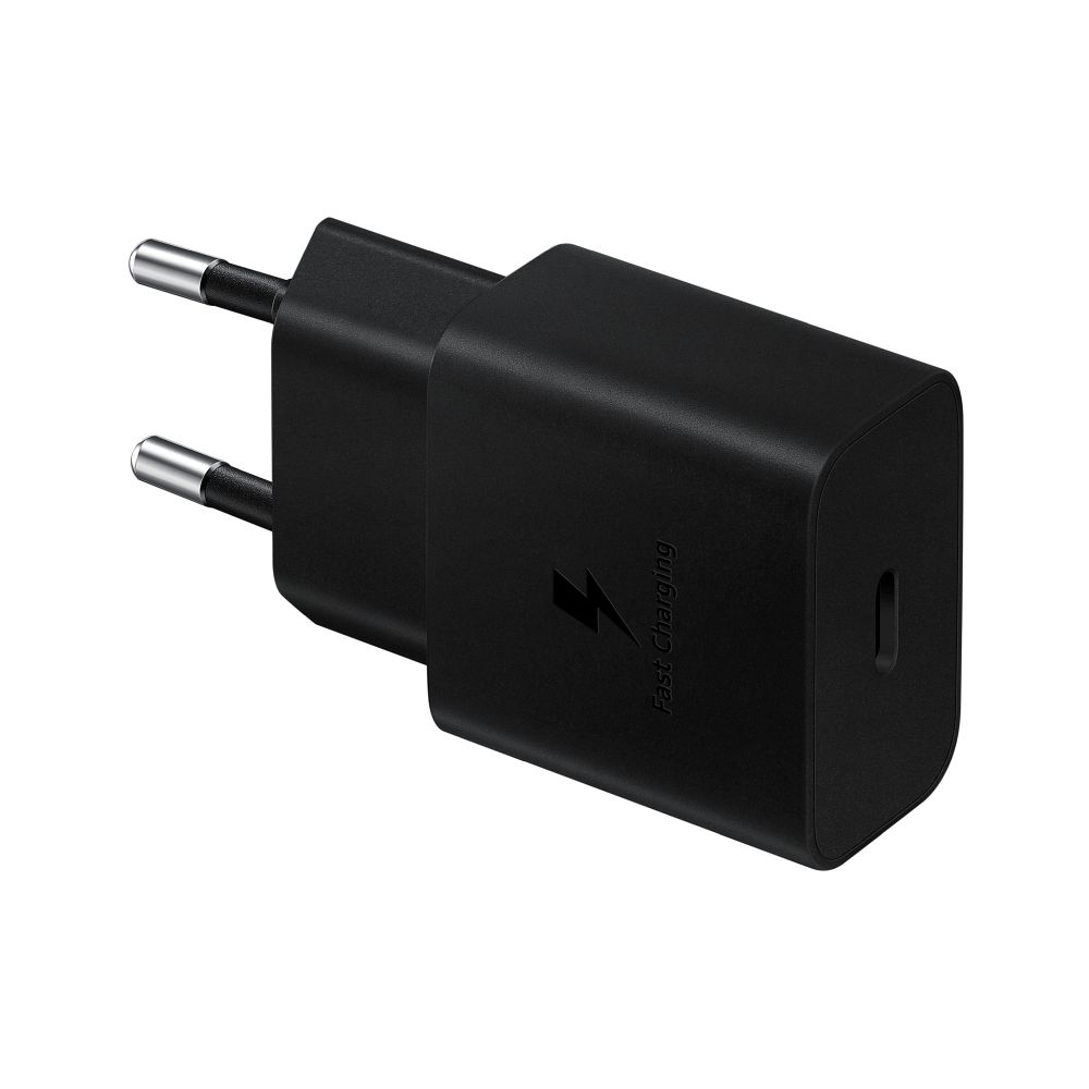 Оригинальное зарядное устройство Samsung Type C PD 3A 15W EP-T1510NBEGEU чёрное blister