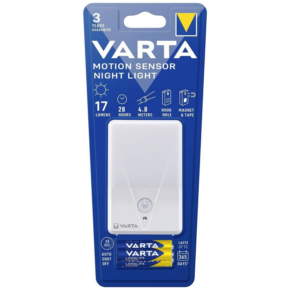 VARTA judesio jutiklio naktinė lempa 16624 + 3 x baterijos R3 (AAA)