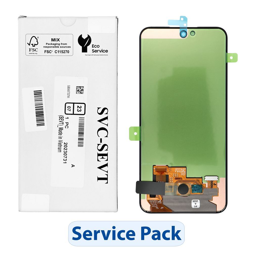 Rinkinys LCD ekranas SAMSUNG A35 5G A356B GH82-34224A be rėmo