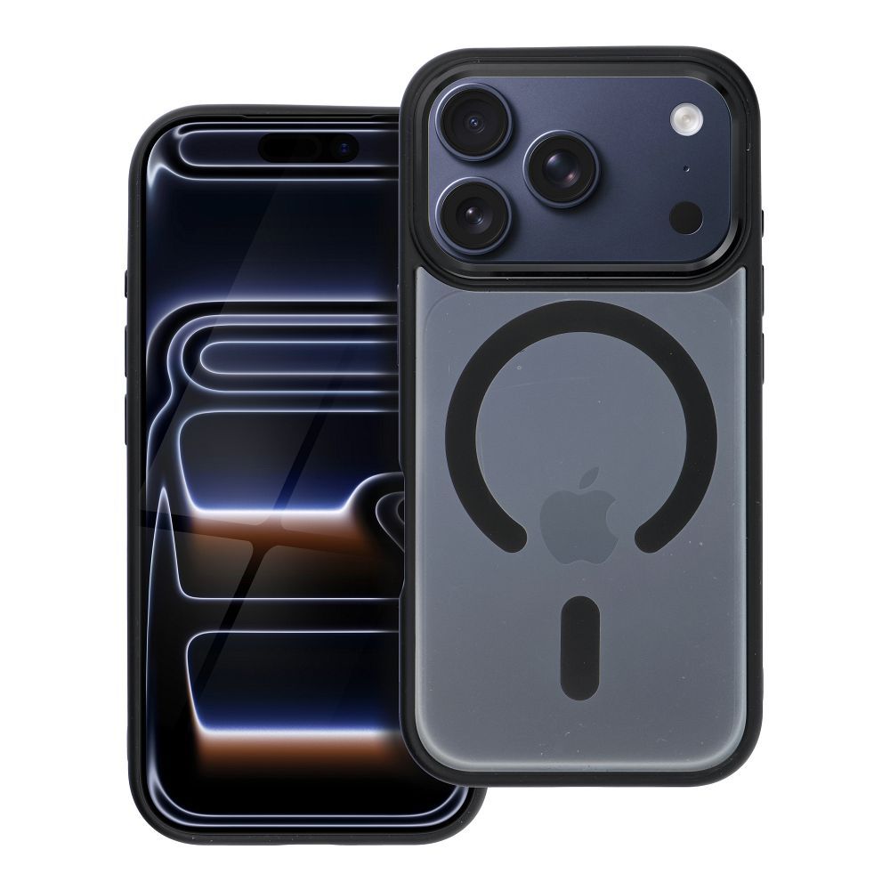 Case for iPhone 17 PRO Matte Mag Cover compatible with MagSafe black