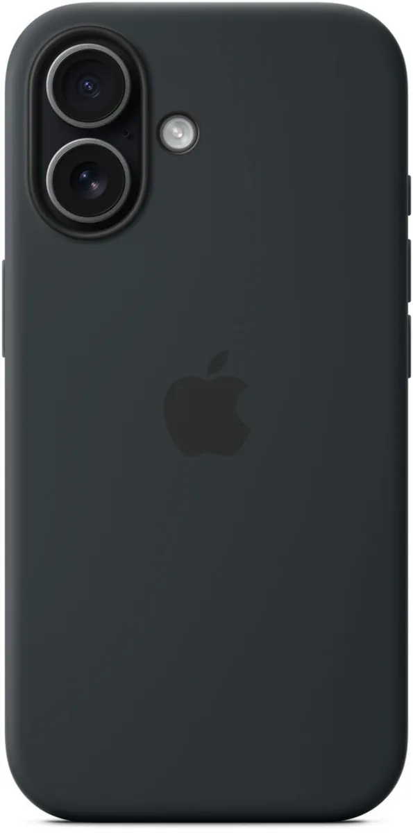 iPhone 17 silikoninis dėklas su MagSafe - juodas