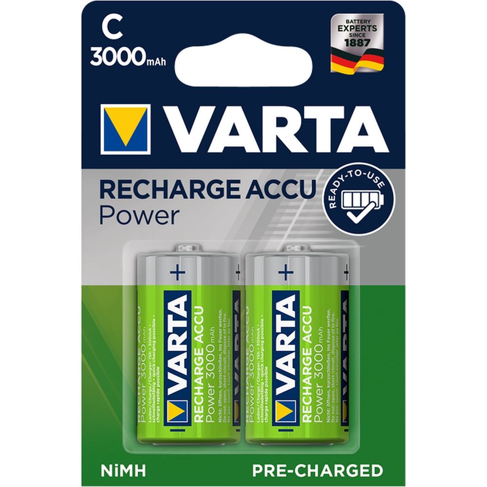 Аккумуляторная батарейка VARTA R14 (Type C) 3000mAh Accu Power 2 шт.