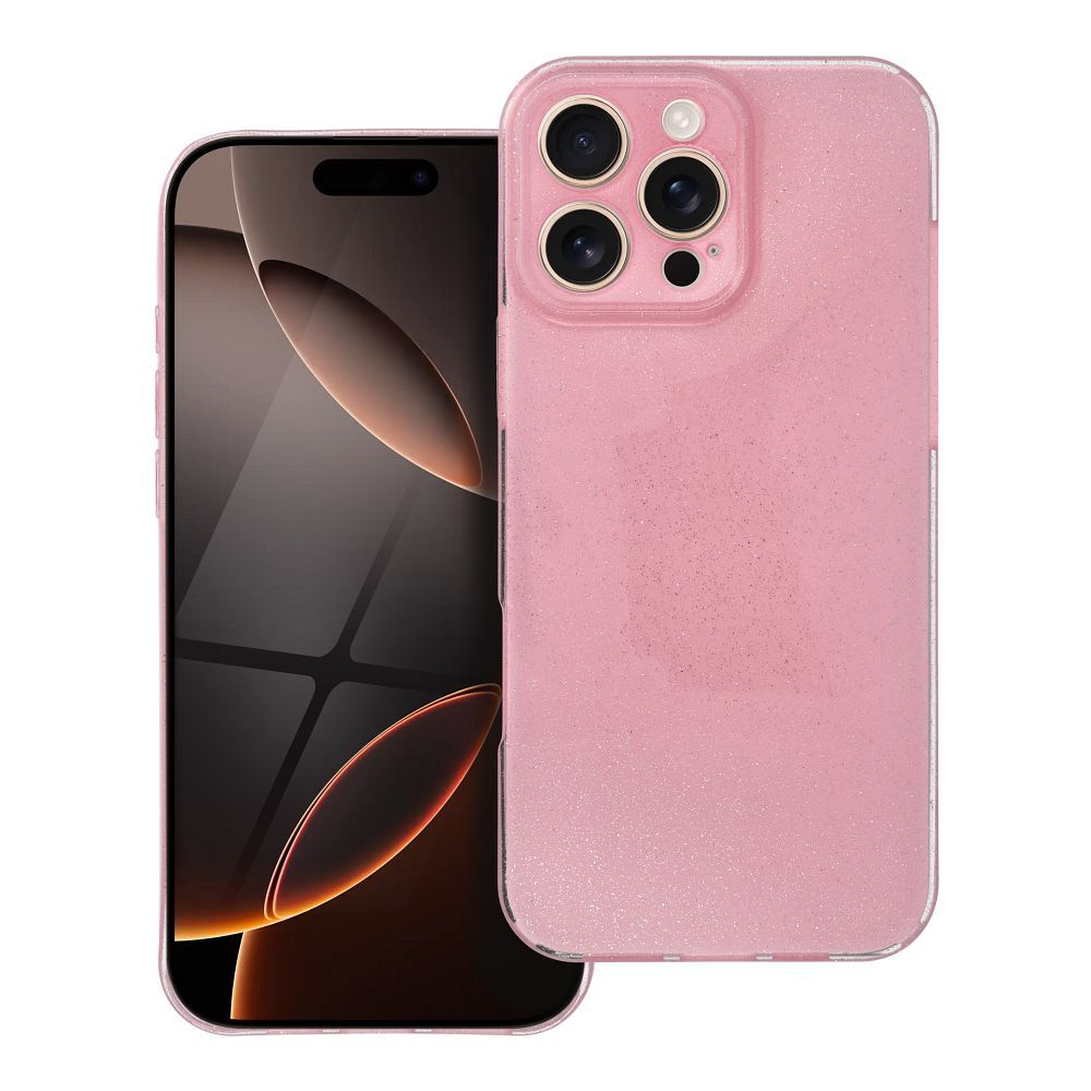 Dėklas telefonui IPHONE 16 Pro Max 2 mm BLINK, rožinis