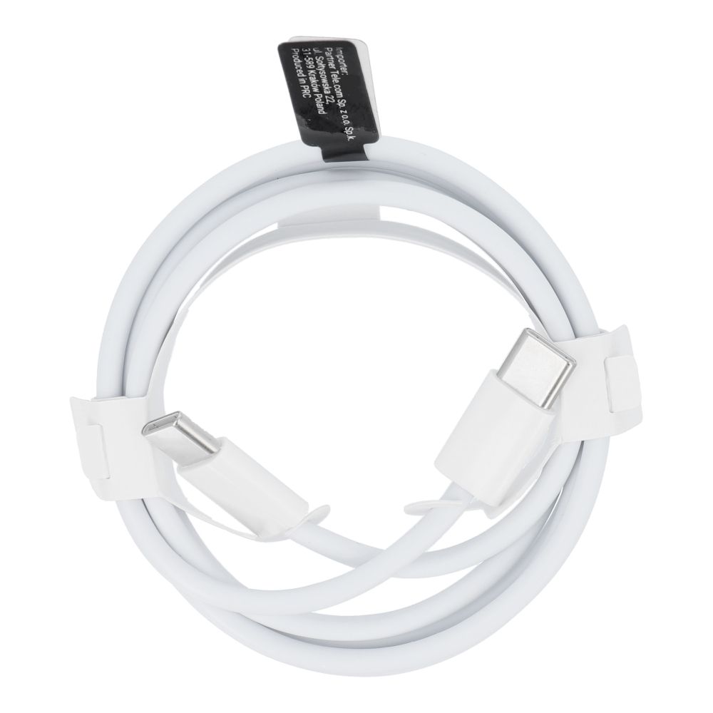 Кабель Type C to Type C PD QC3.0 3A 30W HD26 BOX 1 m белый