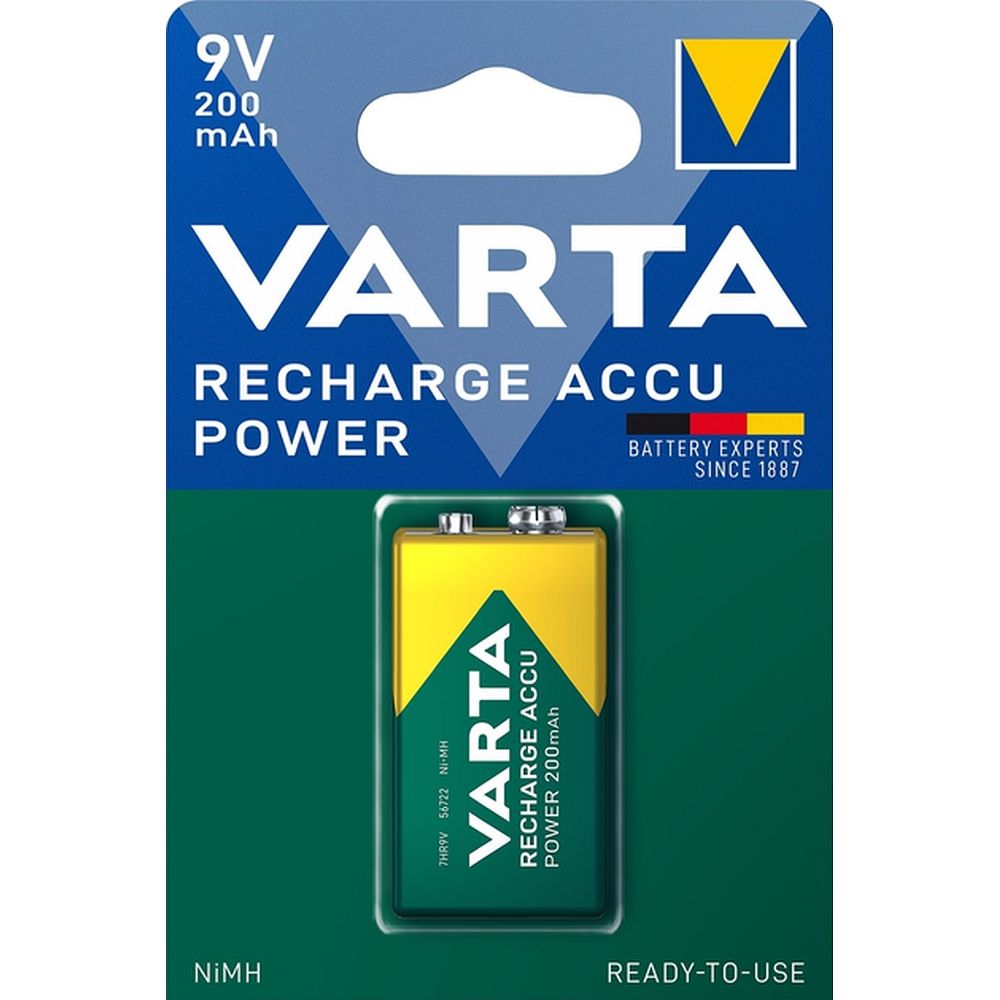 Аккумуляторная батарейка VARTA 9V 200mAh Accu Power 1 шт.