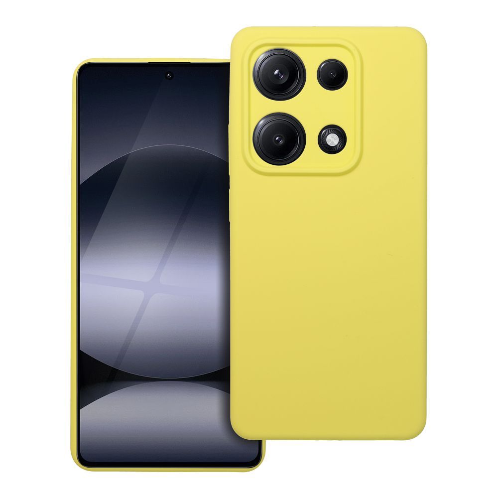 Чехол для Xiaomi Redmi Note 14S Silicone 2mm жёлтый