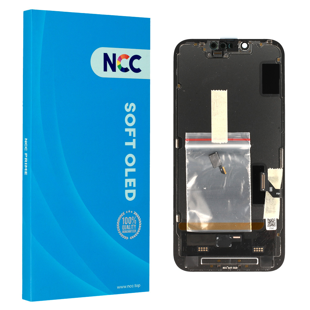 Minkštas OLED ekranas NCC skirta iPhone 14 juodas IC