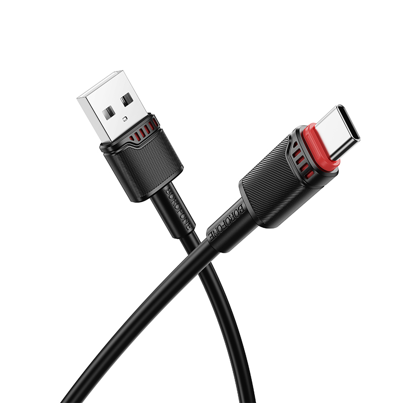 Borofone Кабель BX110 Beneficio - USB на Type C - 2,4A 1 метр черный