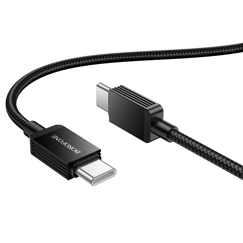 Borofone Кабель BX120 Placer - Type C to Type C - PD 60W 1 метр чёрный