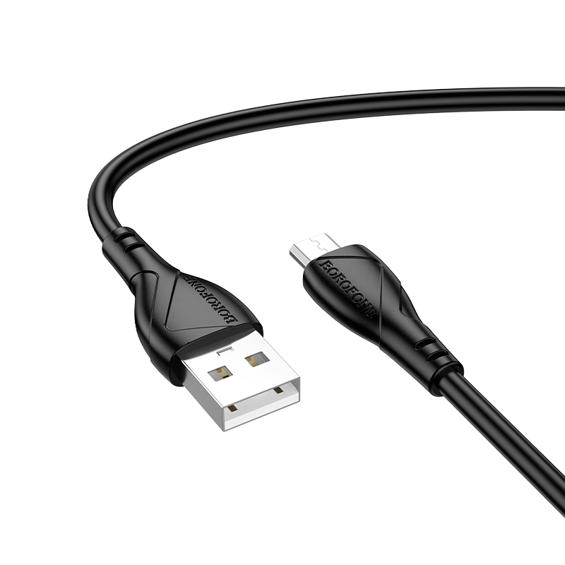 Borofone Kabelis BX121 Energija - USB į Micro USB - 2,4A 1 metras - juodas