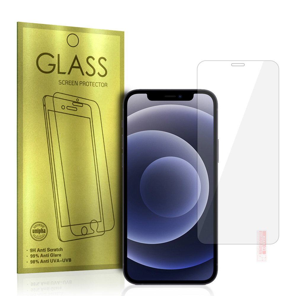 Закалённое стекло Gold для Iphone 12/12 Pro