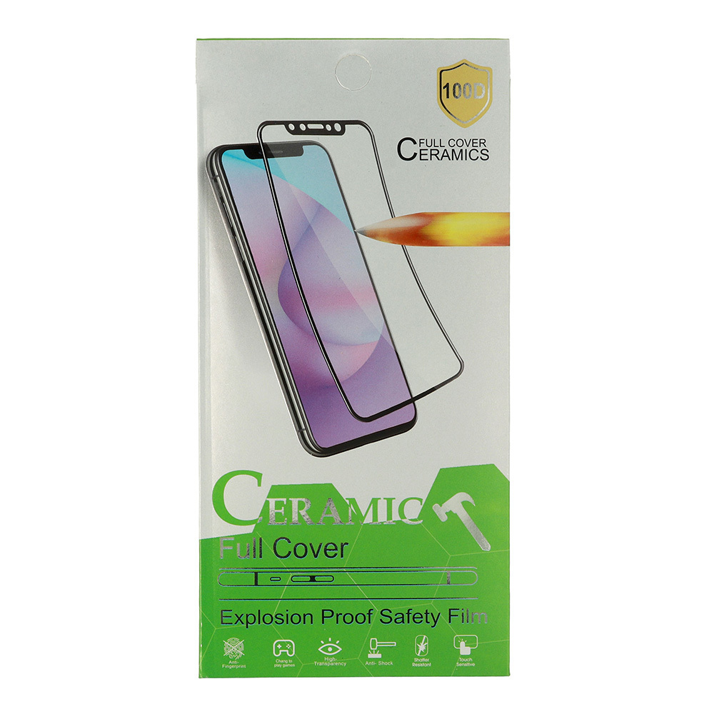 Закалённое стекло Hard Ceramic для Samsung Galaxy S20 Ultra чёрный