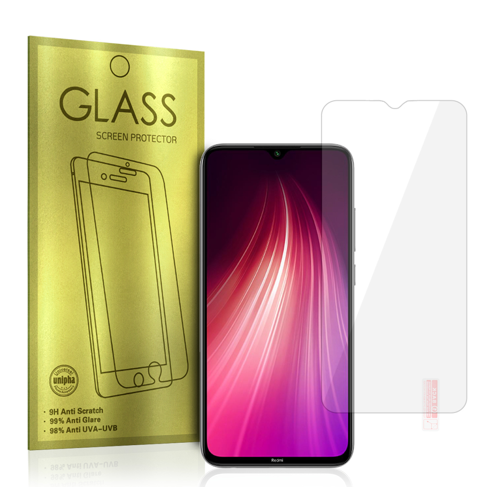 Закалённое стекло золотое для Xiaomi Redmi Note 8T/Note 8 Pro/Poco M3
