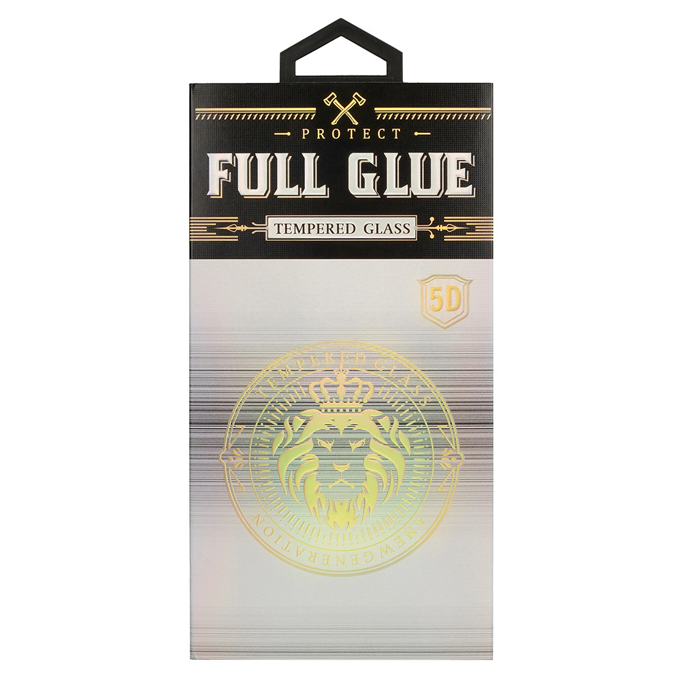 Tempered Glass HARD Full Glue 5D for SAMSUNG GALAXY S20 ULTRA BLACK (with a hole for a scanner)